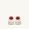 BASKETS MEDALIST LOW EN CUIR BLANC ET ROUGE