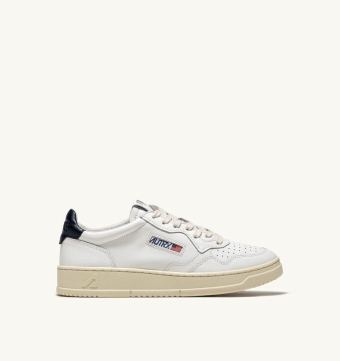 BASKETS MEDALIST LOW EN CUIR BLANC ET SPACE