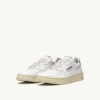 BASKETS MEDALIST LOW EN CUIR BLANC ET VERT