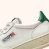 BASKETS MEDALIST LOW EN CUIR BLANC ET VERT