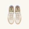 BASKETS MEDALIST LOW IN SUEDE EN CUIR BLANC ET DELLA ROBBIA BLUE