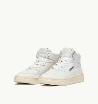 BASKETS MEDALIST MID EN NAPPA BLANC SUPER SOFT