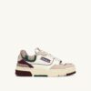 CLC LOW SNEAKERS IN IVORY WHITE AND BURGUNDY SUEDE AND LEATHER CLC LOW SNEAKERS IN IVORY WHITE AND BURGUNDY SUEDE AND LEATHER