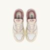 CLC LOW SNEAKERS IN WHISPER WHITE ASH ROSE AND SILVER LEATHER CLC LOW SNEAKERS IN WHISPER WHITE ASH ROSE AND SILVER LEATHER
