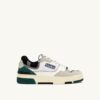 CLC LOW SNEAKERS IN WHITE AND FOREST SUEDE AND LEATHER