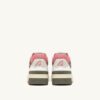 CLC LOW SNEAKERS IN WHITE AND GERANIUM LEATHER SUEDE CLC LOW SNEAKERS IN WHITE AND GERANIUM LEATHER SUEDE
