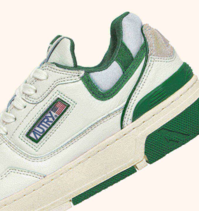 CLC LOW SNEAKERS IN WHITE LEATHER AND AMAZON SUEDE CLC LOW SNEAKERS IN WHITE LEATHER AND AMAZON SUEDE