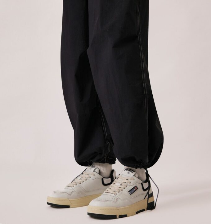 CLC LOW SNEAKERS IN WHITE LEATHER AND BLACK SUEDE CLC LOW SNEAKERS IN WHITE LEATHER AND BLACK SUEDE