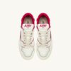 CLC LOW SNEAKERS IN WHITE LEATHER AND BRIGHT ROSE SUEDE CLC LOW SNEAKERS IN WHITE LEATHER AND BRIGHT ROSE SUEDE