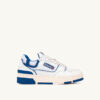CLC LOW SNEAKERS IN WHITE LEATHER AND PRINCESS BLUE SUEDE