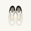 CLC LOW SNEAKERS IN WHITE LEATHER AND SILVER SUEDE