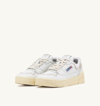 CLC LOW SNEAKERS IN WHITE LEATHER AND SUEDE CLC LOW SNEAKERS IN WHITE LEATHER AND SUEDE