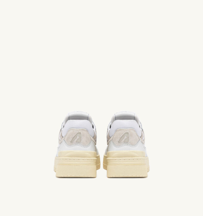 CLC LOW SNEAKERS IN WHITE LEATHER AND SUEDE