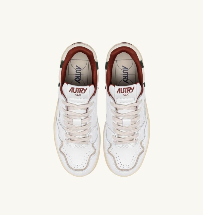 CLC LOW SNEAKERS IN WHITE SEQUOIA AND MOUNTAIN LEATHER