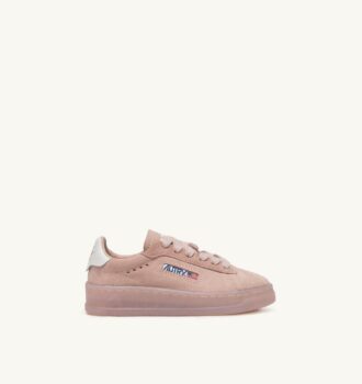 DALLAS KIDS LOW SNEAKERS IN POWDER PINK SUEDE