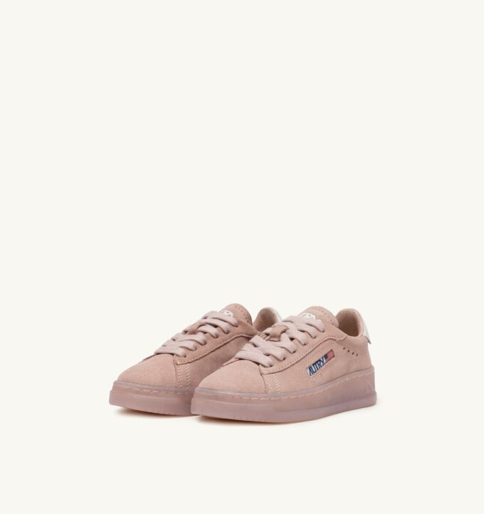 DALLAS KIDS LOW SNEAKERS IN POWDER PINK SUEDE