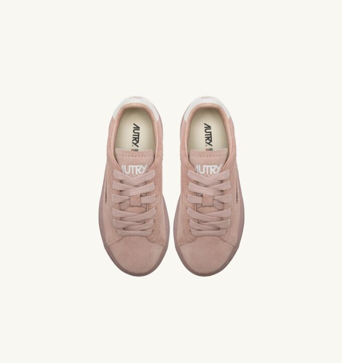 DALLAS KIDS LOW SNEAKERS IN POWDER PINK SUEDE