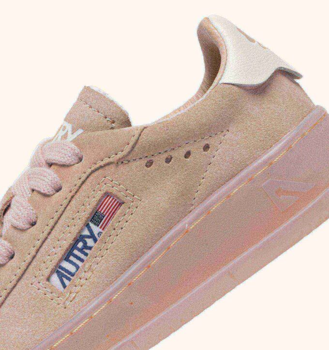DALLAS KIDS LOW SNEAKERS IN POWDER PINK SUEDE