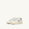 DALLAS KIDS LOW SNEAKERS IN WHITE AND POWDER PINK LEATHER