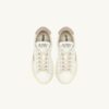 DALLAS KIDS LOW SNEAKERS IN WHITE AND POWDER PINK LEATHER