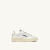 DALLAS KIDS LOW SNEAKERS IN WHITE LEATHER