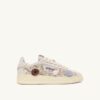 DALLAS LOW ‘FLORAL’ SNEAKERS IN WHITE SUEDE