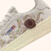 DALLAS LOW ‘FLORAL’ SNEAKERS IN WHITE SUEDE