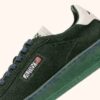 DALLAS LOW SNEAKERS IN MARSHMALLOW AND BOTTLE GREEN SUEDE