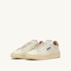 DALLAS LOW SNEAKERS IN MARSHMALLOW AND BROWN SUGAR LEATHER