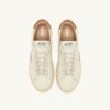 DALLAS LOW SNEAKERS IN MARSHMALLOW AND BROWN SUGAR LEATHER