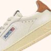 DALLAS LOW SNEAKERS IN MARSHMALLOW AND BROWN SUGAR LEATHER