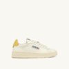 DALLAS LOW SNEAKERS IN MARSHMALLOW AND BUTTERCUP LEATHER