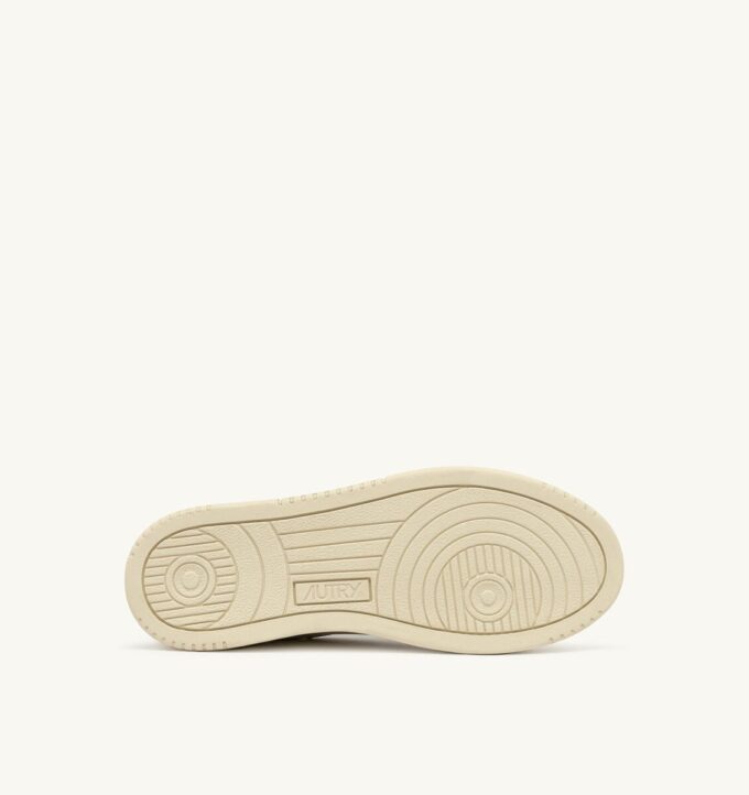 DALLAS LOW SNEAKERS IN MARSHMALLOW AND BUTTERCUP LEATHER