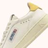 DALLAS LOW SNEAKERS IN MARSHMALLOW AND BUTTERCUP LEATHER