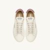 DALLAS LOW SNEAKERS IN MARSHMALLOW AND HYACINTH VIOLET LEATHER