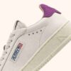 DALLAS LOW SNEAKERS IN MARSHMALLOW AND HYACINTH VIOLET LEATHER