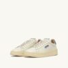 DALLAS LOW SNEAKERS IN MARSHMALLOW AND MOREL LEATHER
