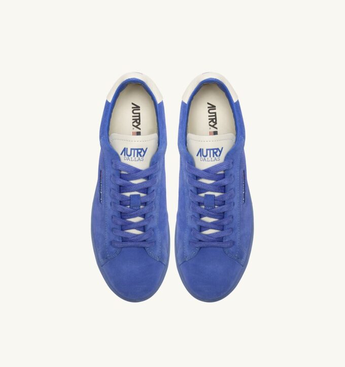 DALLAS LOW SNEAKERS IN MARSHMALLOW AND PALACE BLUE SUEDE