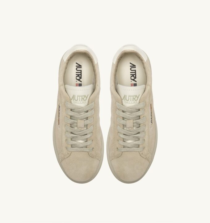 DALLAS LOW SNEAKERS IN MARSHMALLOW AND PAPYRUS SUEDE