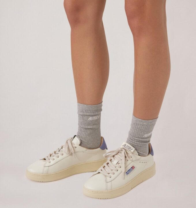 DALLAS LOW SNEAKERS IN MARSHMALLOW AND TEMPEST LEATHER