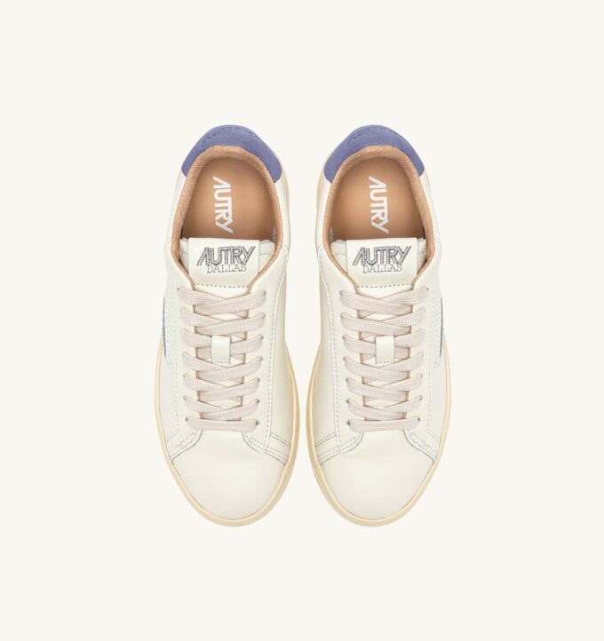 DALLAS LOW SNEAKERS IN MARSHMALLOW AND TEMPEST LEATHER