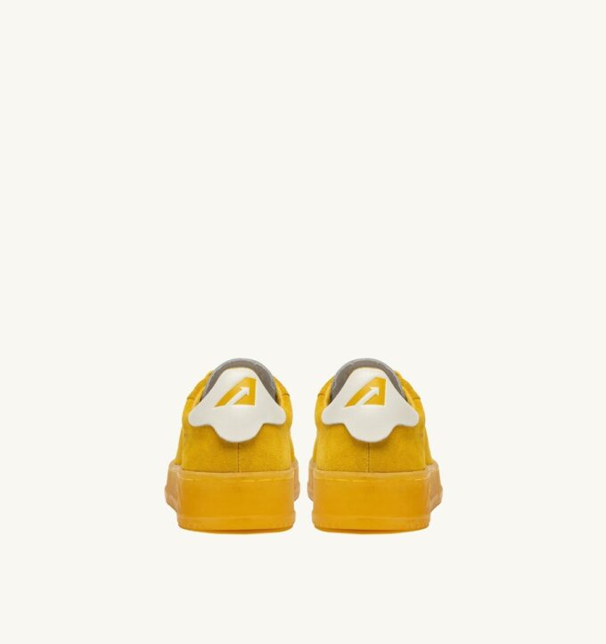 DALLAS LOW SNEAKERS IN MARSHMALLOW AND YELLOW SUEDE