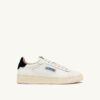DALLAS LOW SNEAKERS IN WHITE AND BLACK LEATHER