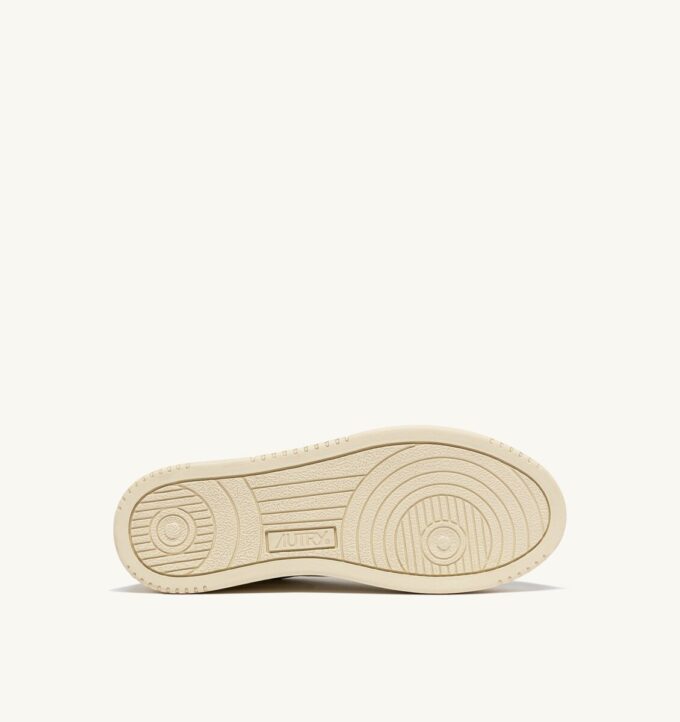 DALLAS LOW SNEAKERS IN WHITE AND GOLD LEATHER