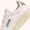 DALLAS LOW SNEAKERS IN WHITE AND GOLD LEATHER