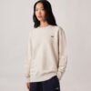 EMBROIDERED AUTRY LOGO CREWNECK SWEATSHIRT WOMAN