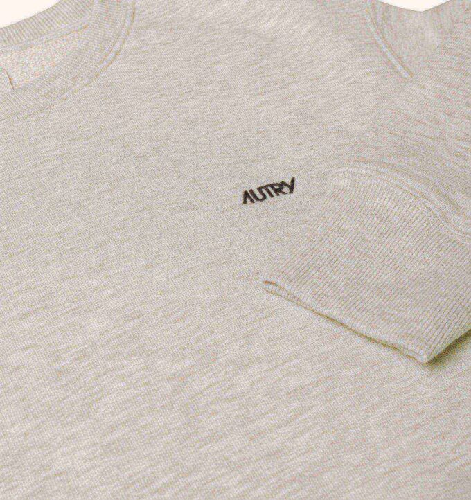 EMBROIDERED AUTRY LOGO CREWNECK SWEATSHIRT WOMAN