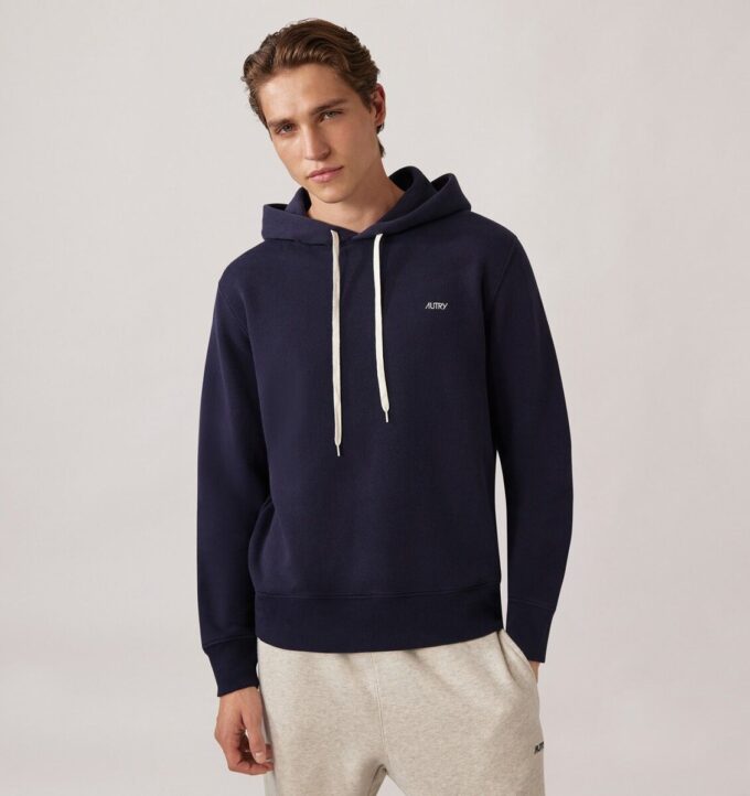 EMBROIDERED AUTRY LOGO HOODIE MAN
