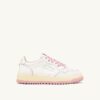 GOLF LOW SNEAKERS IN WHITE AND CORAL BLUSH LEATHER