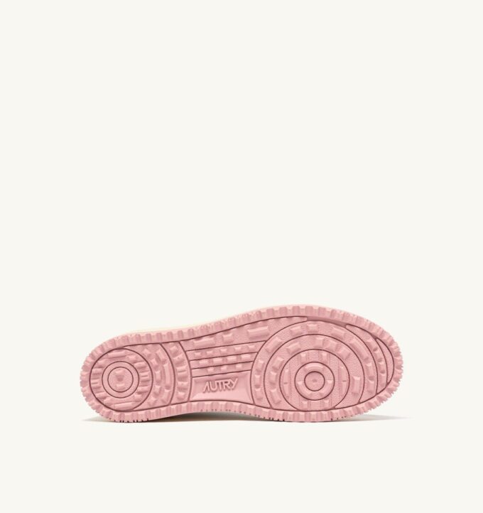 GOLF LOW SNEAKERS IN WHITE AND CORAL BLUSH LEATHER